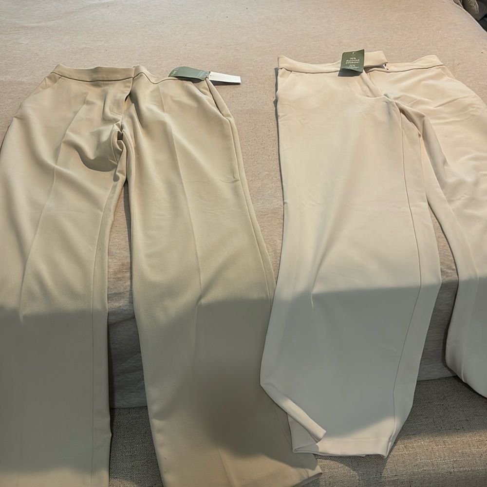 Ladies cream color slacks